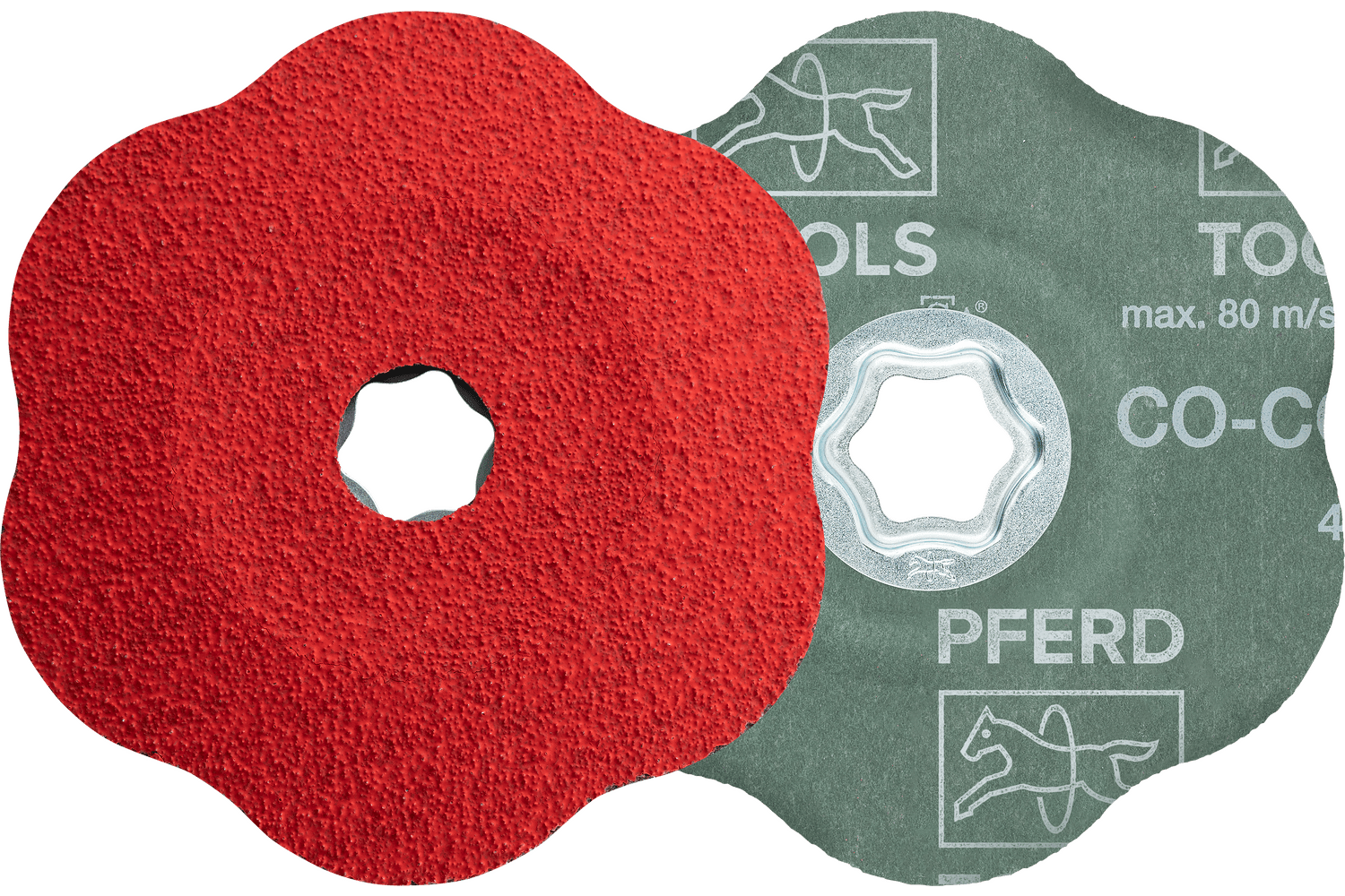 COMBICLICK® CONTOUR Fiber Disc, 5" Dia, 60 CONTOUR Grit