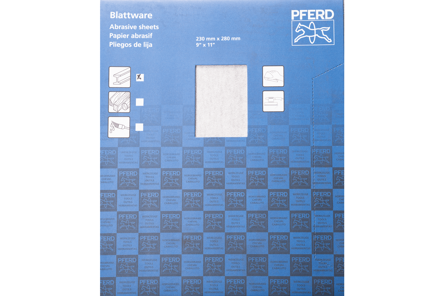 ECO AC Paper Backed Abrasive Sheet, 9" Width, 100 Grit