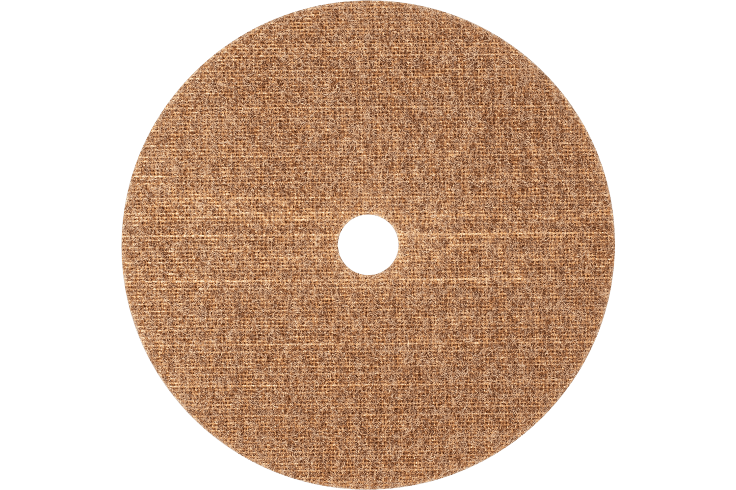POLIVLIES® Hook & Loop Disc, 7" Dia, 100 G Grit, coarse, yellow-brown