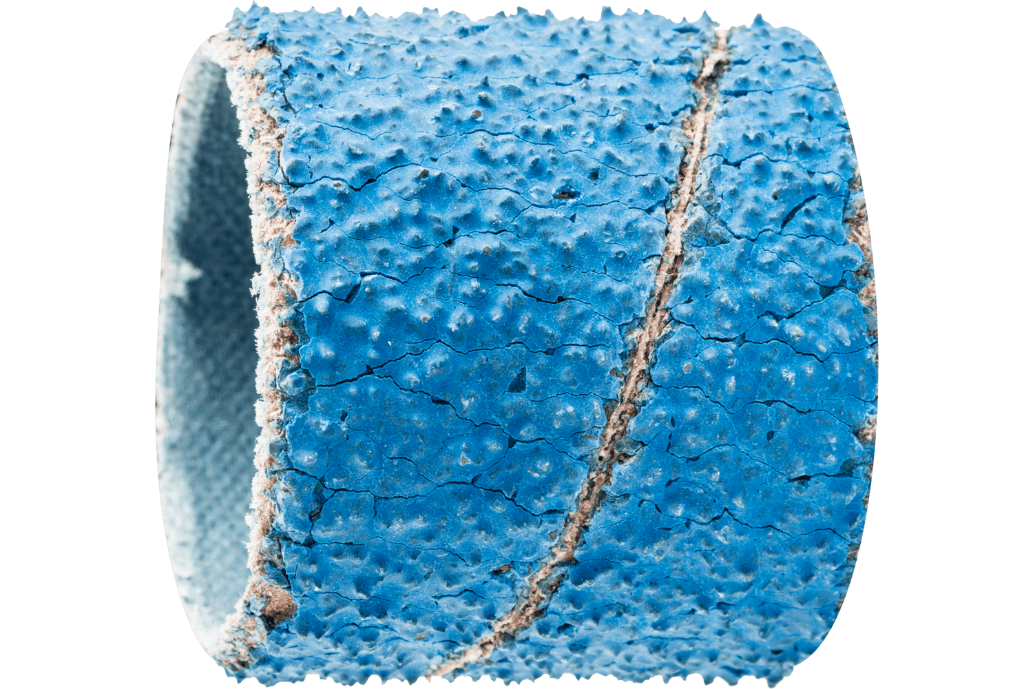 Abrasive spiral bands, cylindrical