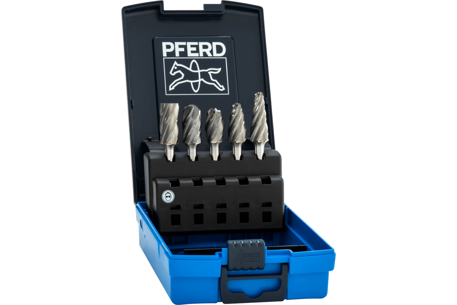 Carbide Bur Set 5 Piece ALU Cut/Non-ferrous Plastic Case