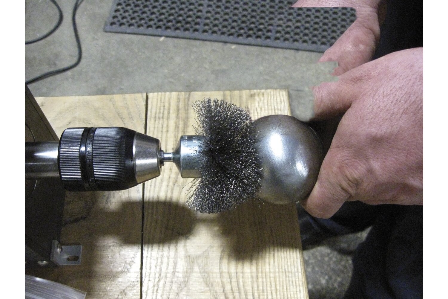 Circular Mounted End Brush, 3 Inch / Steel wire (ST), 79182934