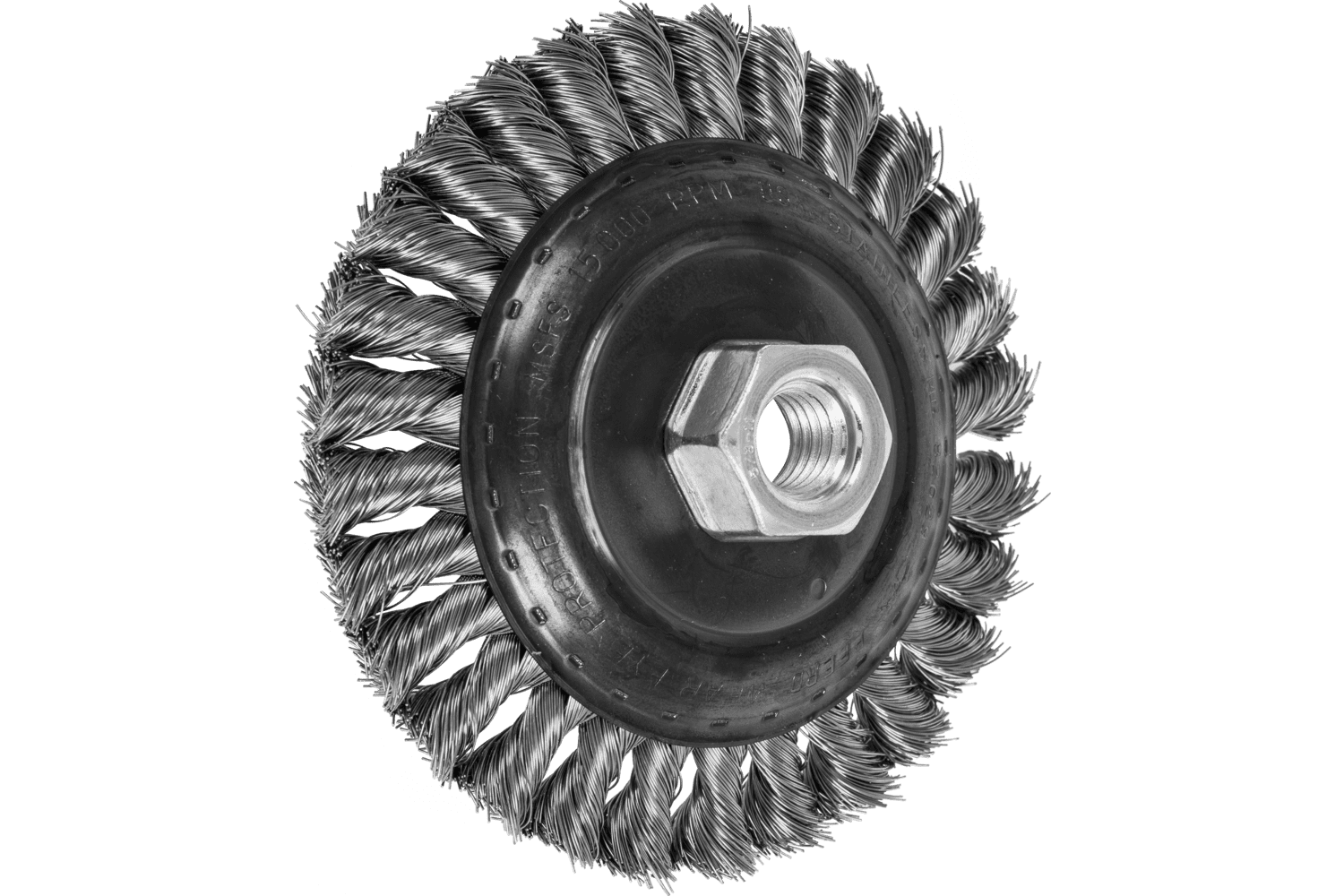 Knot Wire Bevel Brush, 5 Inch / Stainless steel wire (INOX)