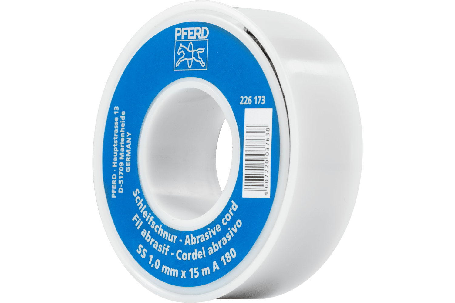 Abrasive Cord, 0.04" Dia, 180 Grit
