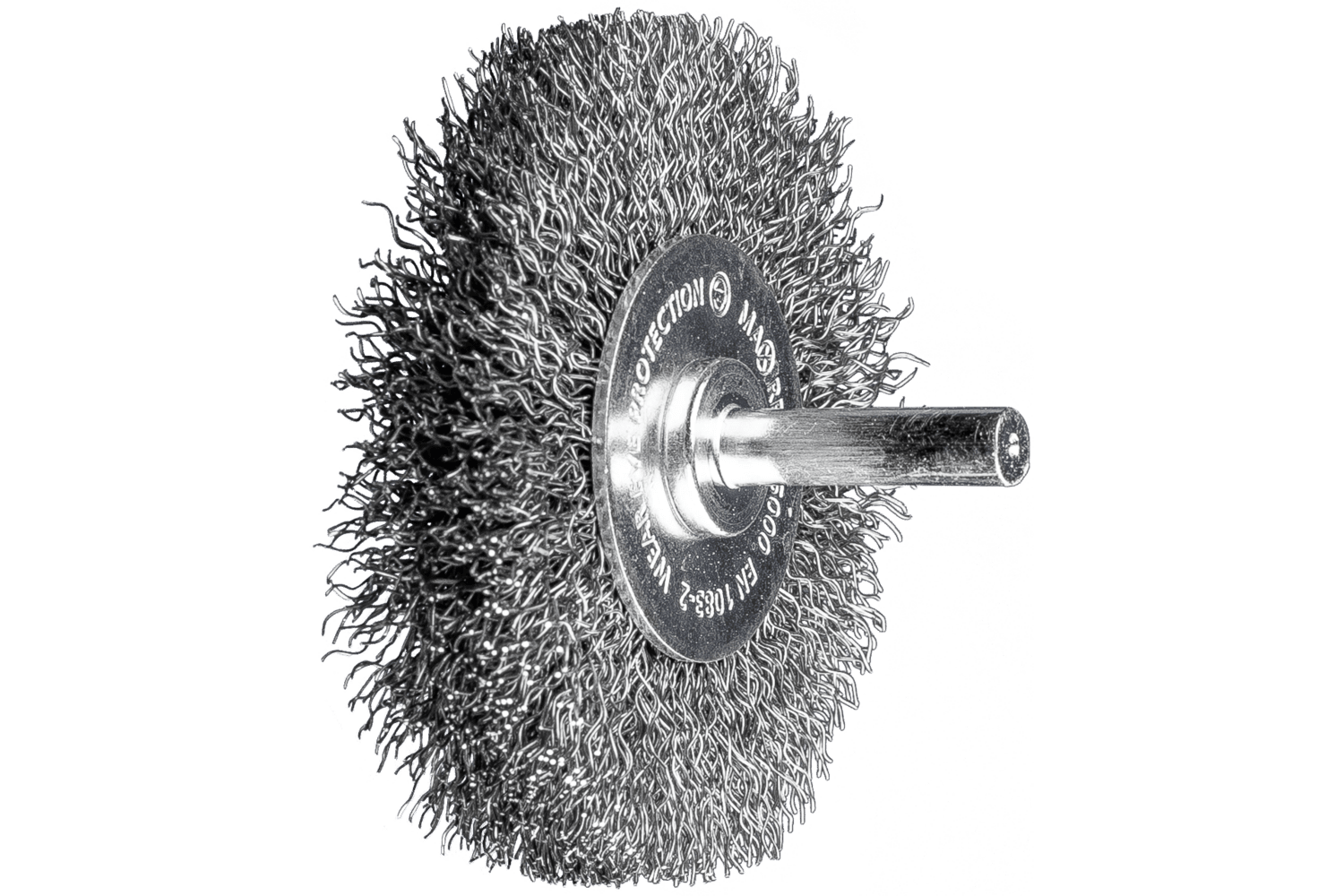 Mounted Crimped Wire Wheel Brush PSF, 3 Inch