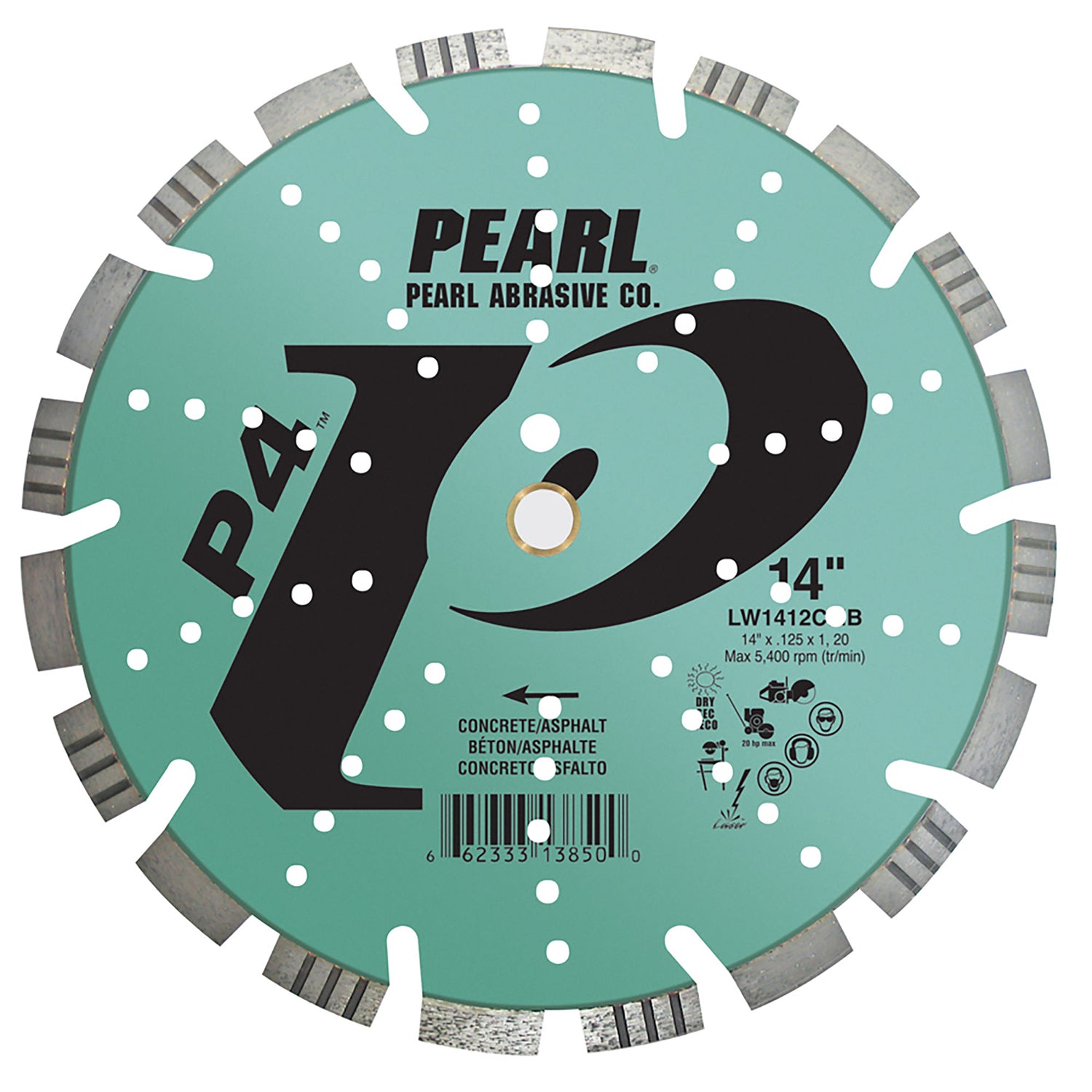 PEARL | Segmented Diamond Blade |  Concrete and Asphalt Combo | P4