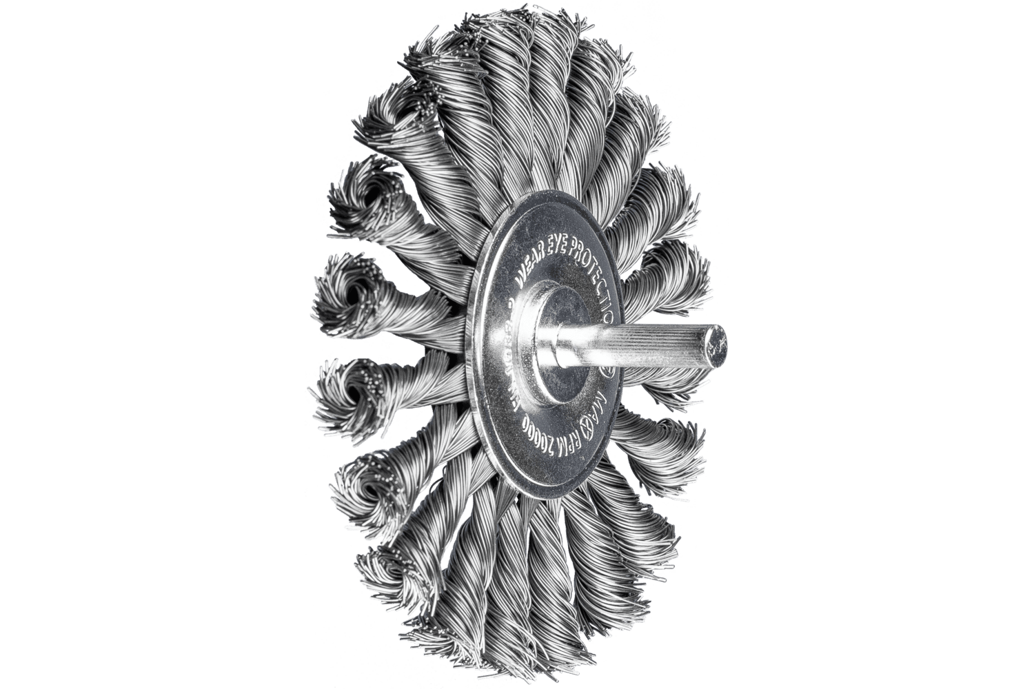 Mounted Knot Wire Wheel Brush PSF, 4 Inch
