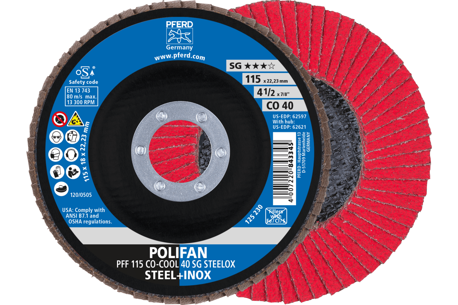 Flap Disc, CO-COOL SG STEELOX