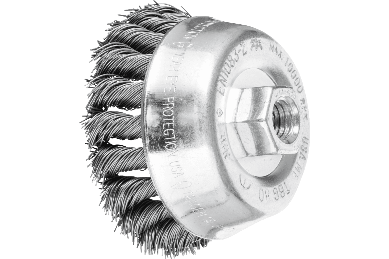 COMBITWIST® Knot Wire Cup Brush, 3 1/2 Inch / Steel wire (ST), 79182402