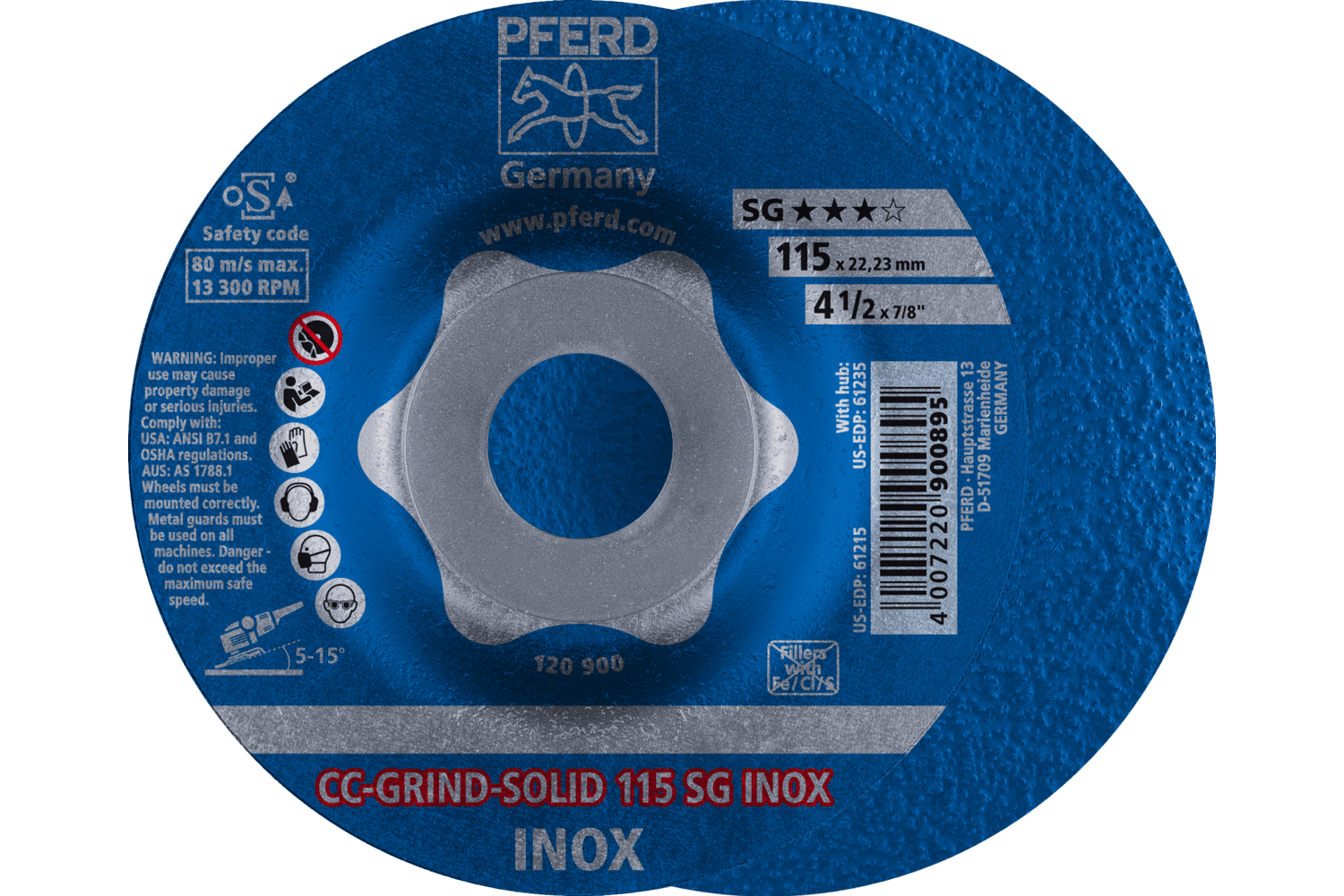 Grinding disc, CC-GRIND®-SOLID, SG INOX