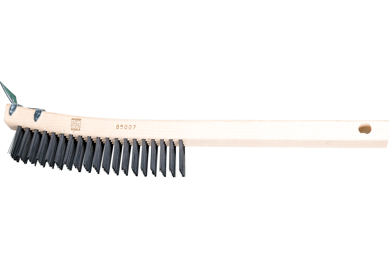 Curved Handle Scratch Brush - Scraper, 4 Rows