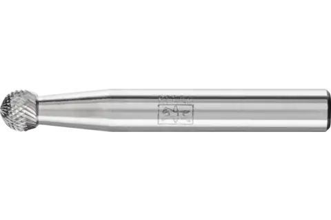 PFERD Carbide Bur SD-1 Ball Shape MICRO Cut 1/4" x 3/16" x 1/4" Shank
