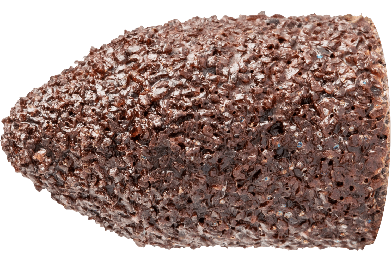 POLICAP® abrasive caps, cylindrical with pointed cone end, shape WKG