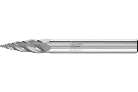 PFERD Carbide Bur SG-1 Pointed Tree Shape ALU Cut 1/4" x 5/8" x 1/4" Shank