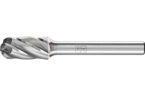 PFERD HICOAT® Carbide Bur SC-3 Cylindrical Radius End ALU Cut 3/8" x 3/4" x 1/4" Shank