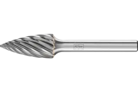 PFERD Carbide Bur SG-5 Pointed Tree Shape INOX Cut 1/2" x 1" x 1/4" Shank