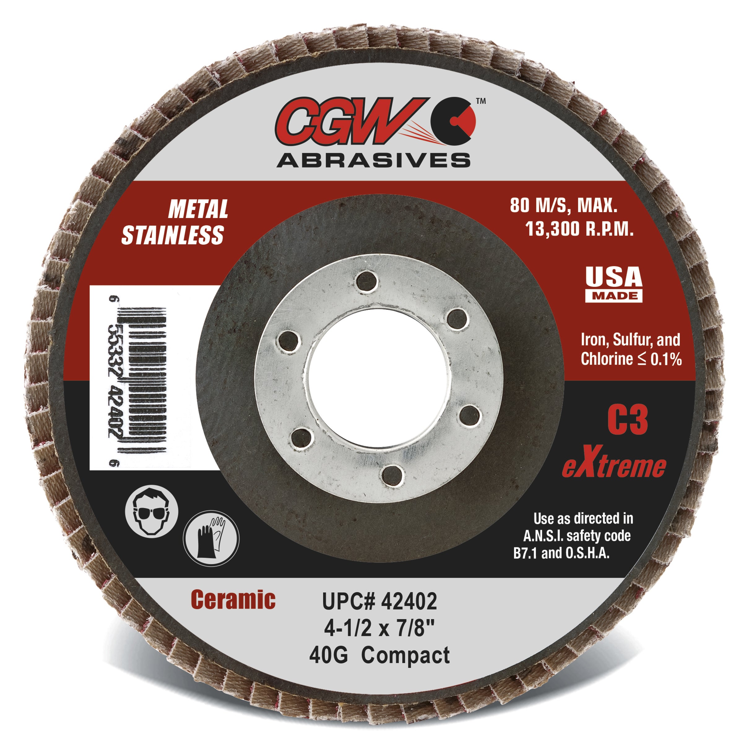 CGW | Flap Disc | C3-Ceramic | T27 | *STANDARD DENSITY*
