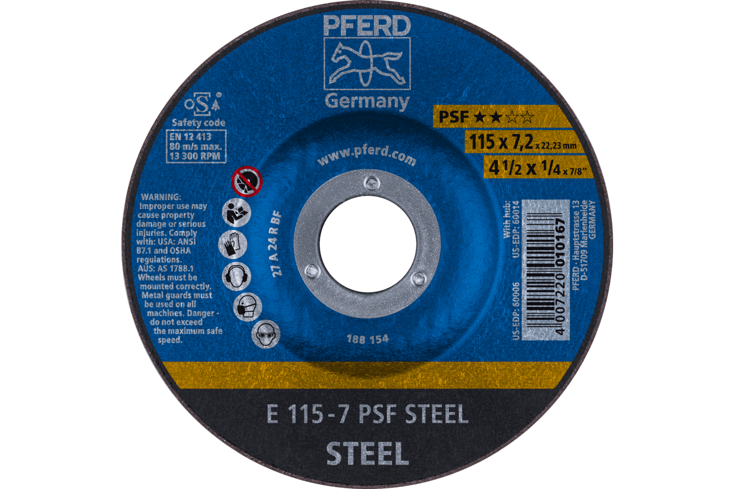 Grinding Wheel, PSF STEEL