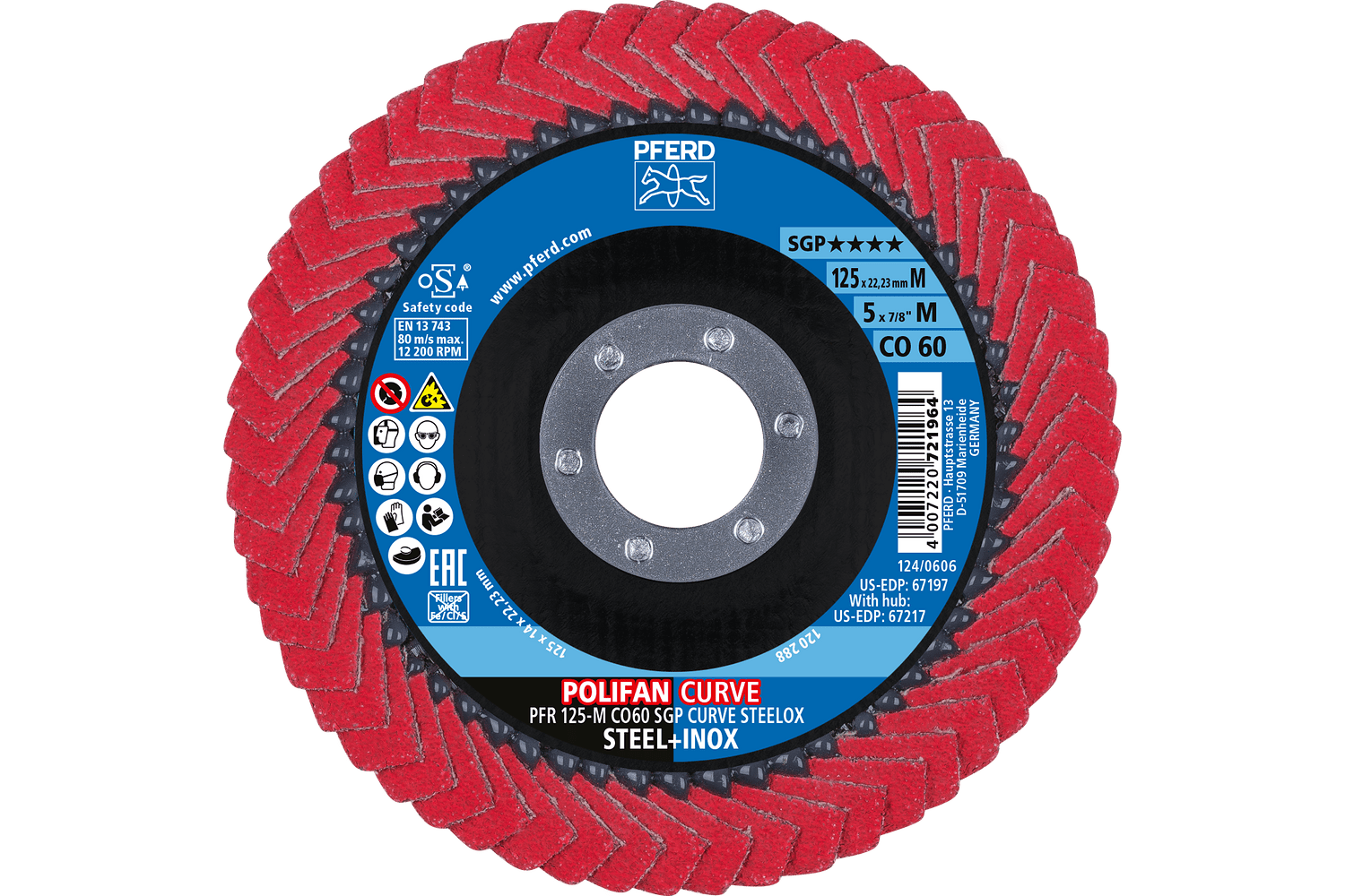 Flap Disc, CO SGP CURVE STEELOX