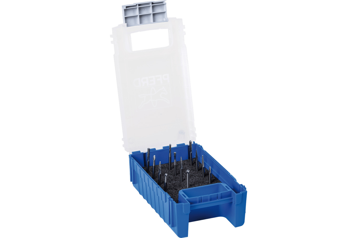 Carbide Bur Set 12 Piece Double Cut Plastic Case