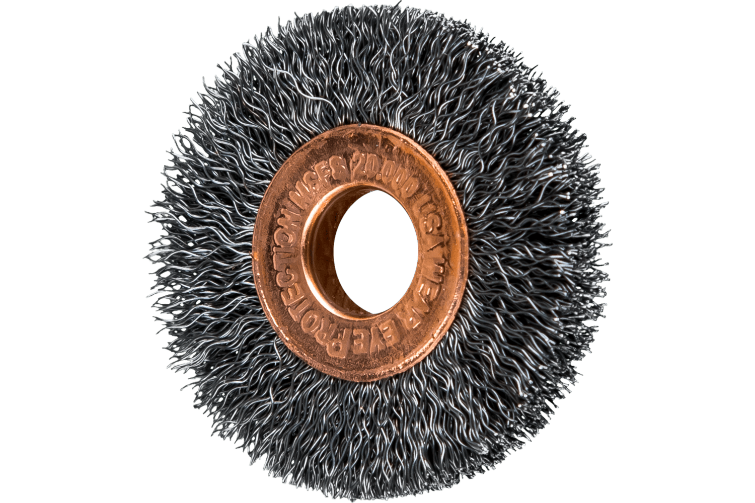 Tube Center Wire Wheel Brush, 1 1/2 Inch / Steel wire (ST)