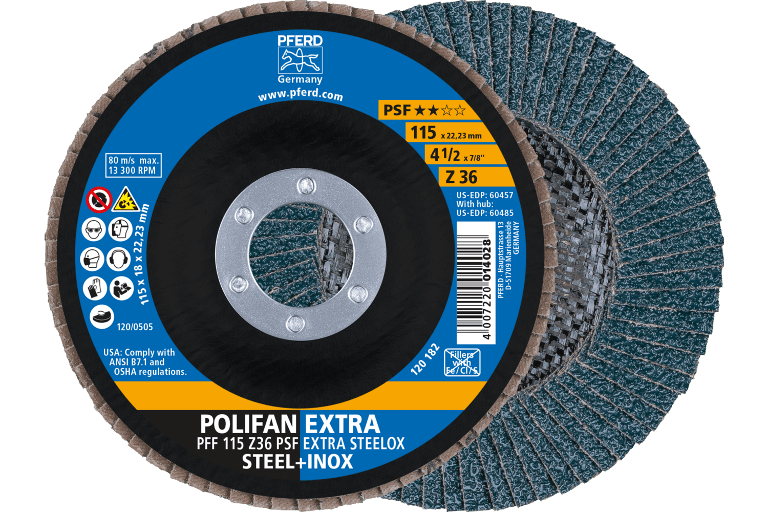 Flap Disc, Z PSF EXTRA STEELOX
