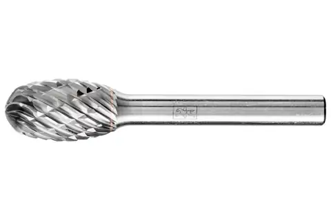 PFERD Carbide Bur SE-5 Oval Shape OMNI Double Cut 1/2" x 7/8" x 1/4" Shank