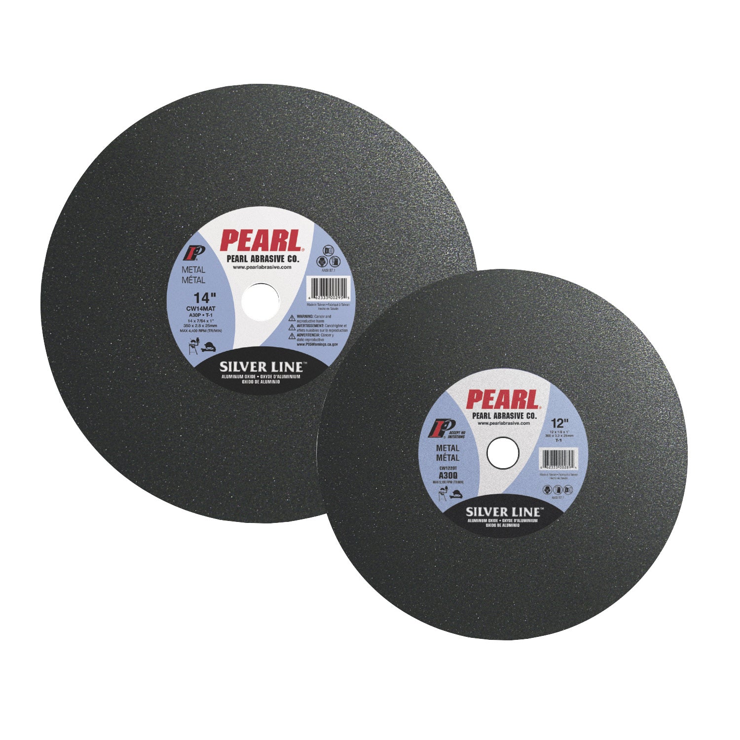 Pearl | Cutoff Wheel - Chop Saws/Stationary Saws | Aluminum Oxide | SILVER LINE | Type 1