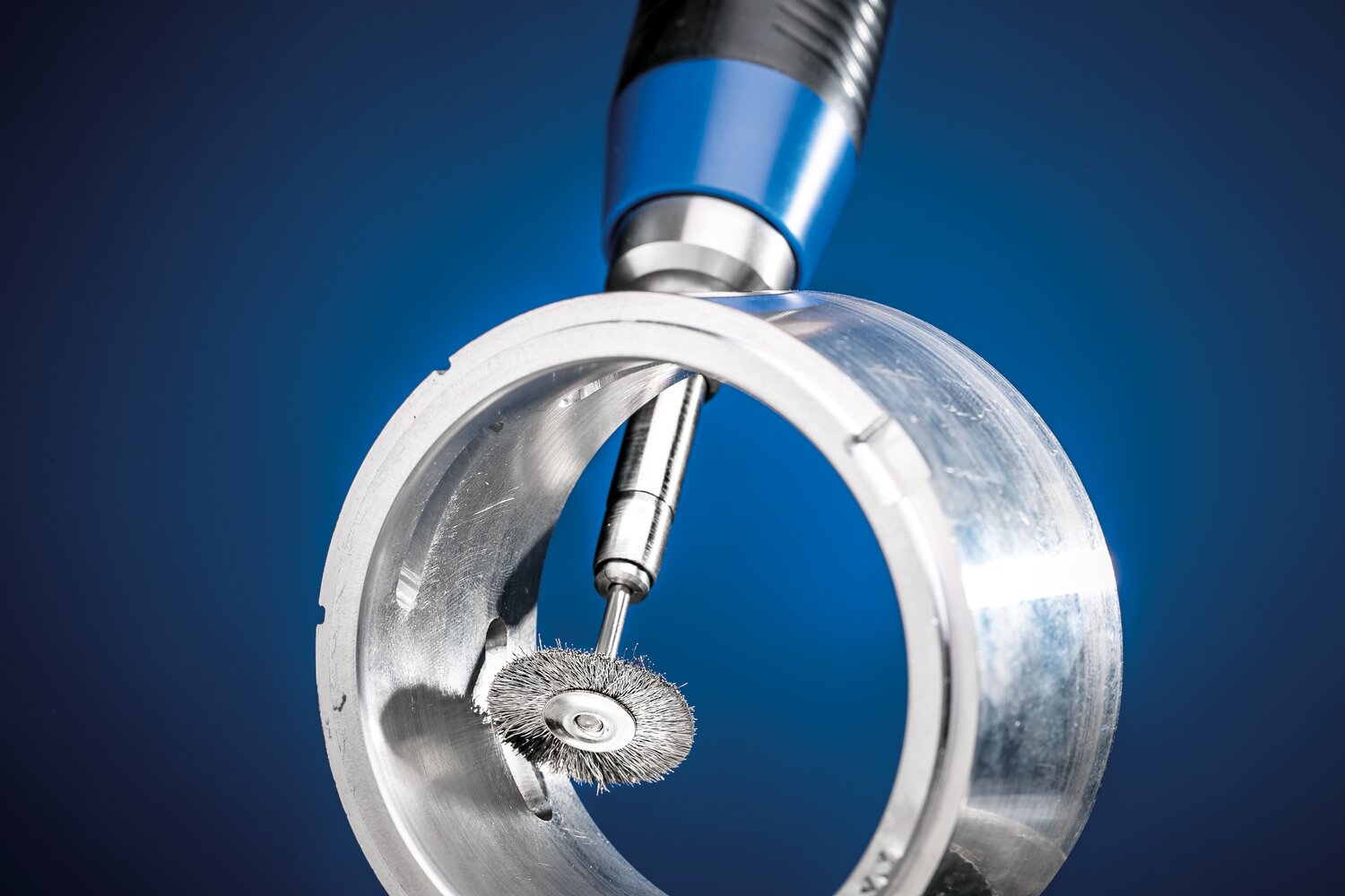 Mounted Wheel Brush, 1 Inch / Stainless steel wire (INOX)