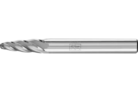 PFERD Carbide Bur SF-1 Tree Shape ALU Cut 1/4" x 5/8" x 1/4" Shank