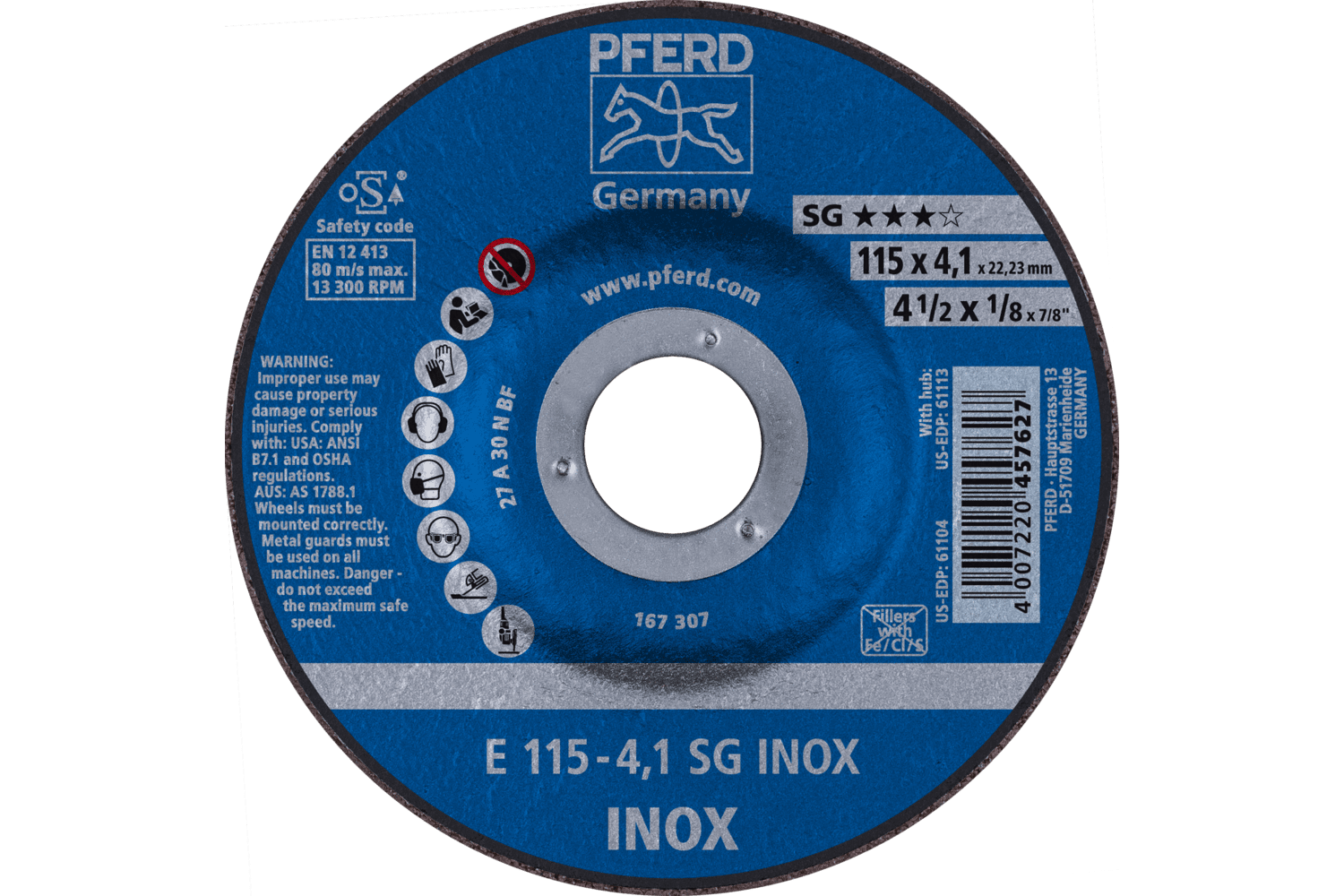 Grinding Wheel, SG INOX