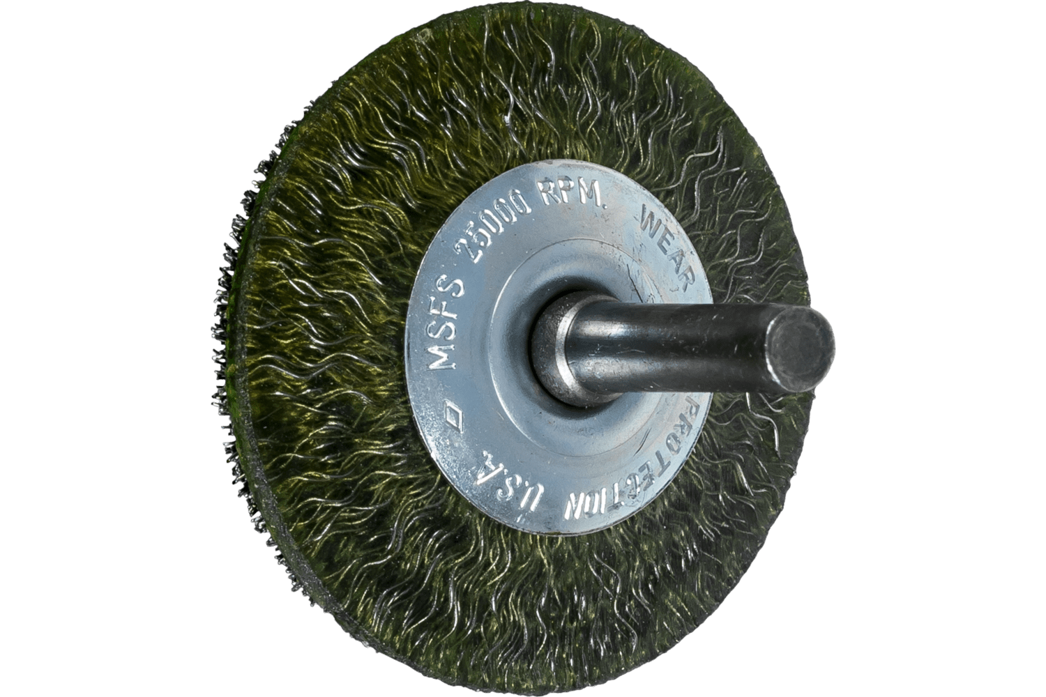 Encapsulated Crimped Wire Wheel Brush