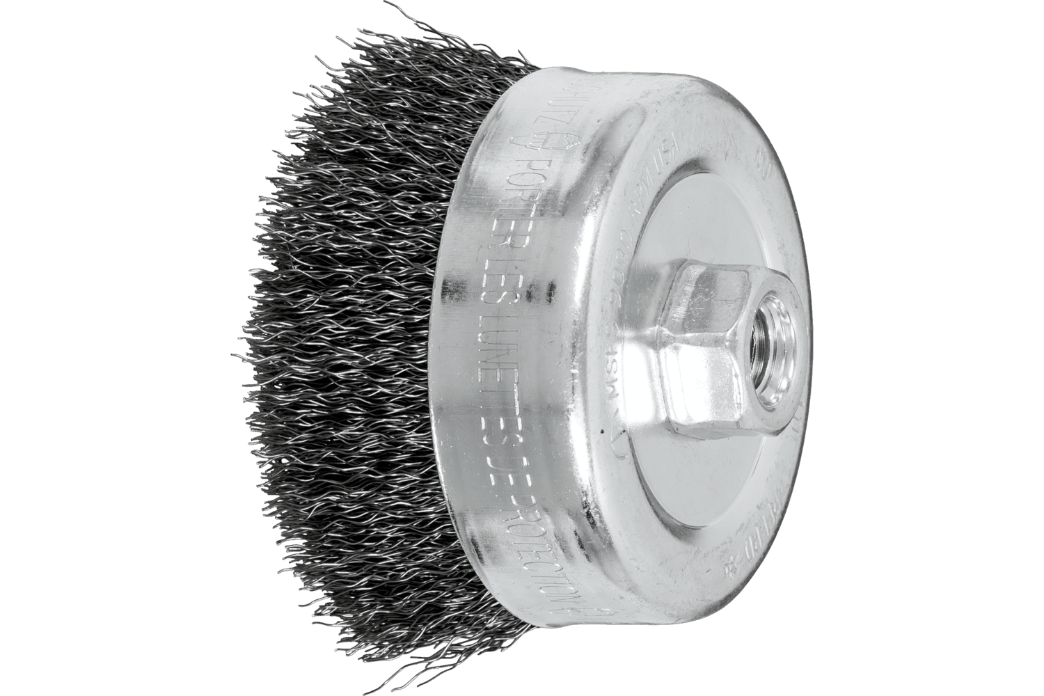 M-BRAD® Cup Brush, 4 Inch / Steel wire (ST)