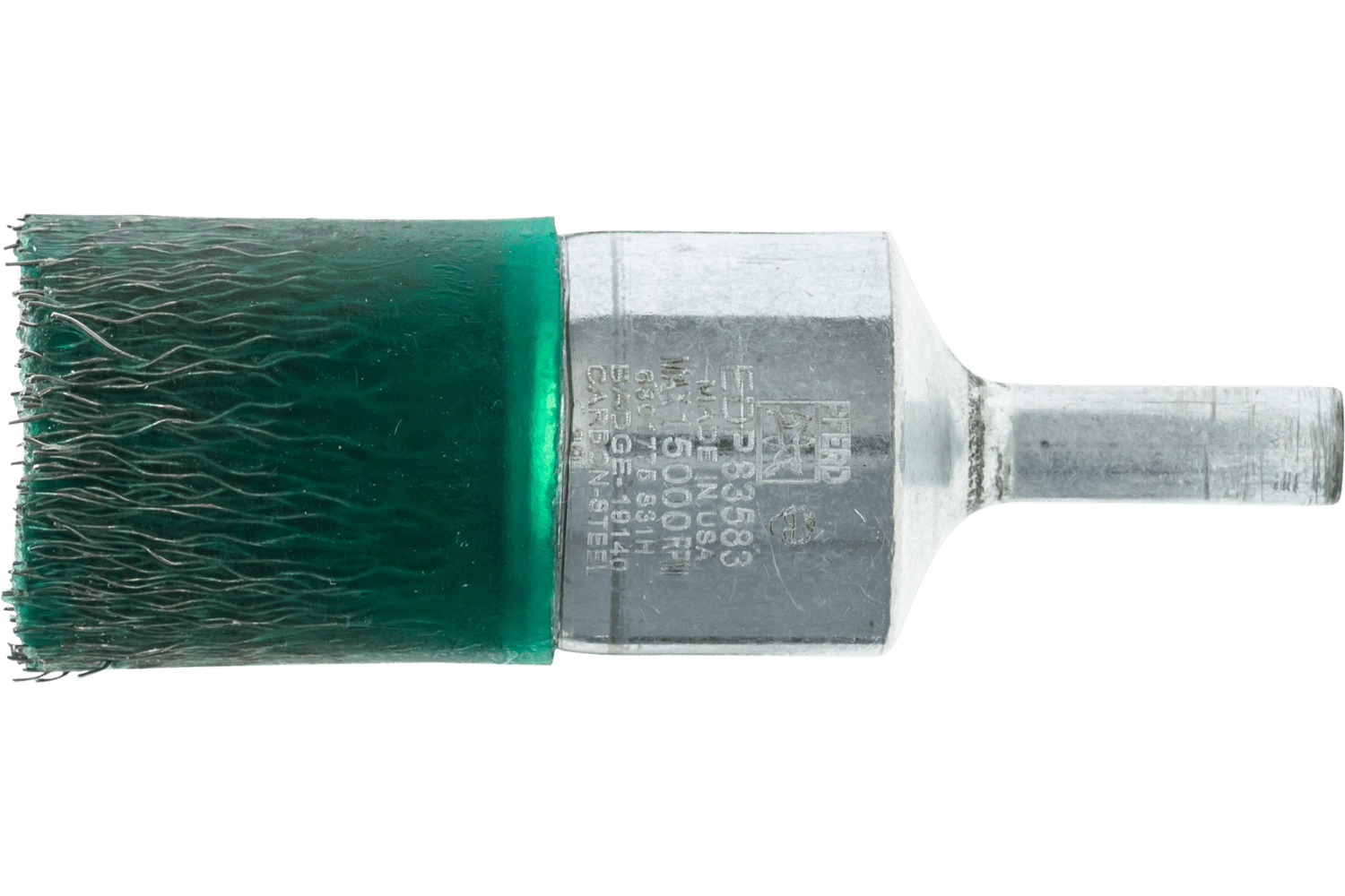 Encapsulated Crimped Wire End Brush, 1 Inch