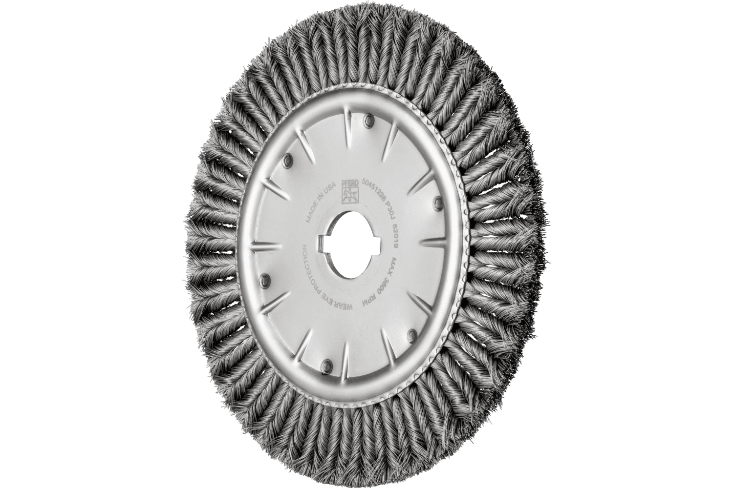 COMBITWIST® Knot Wire Wheel Brush, 14 Inch / Steel wire (ST)