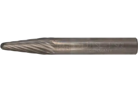 PFERD Carbide Bur SL-1 14° Taper Single Cut 1/4" x 5/8" x 1/4" Shank