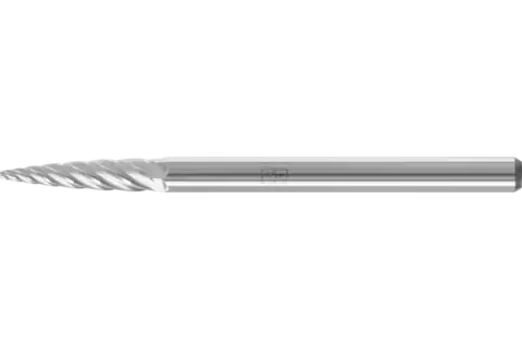 PFERD Carbide Bur SG-41 Pointed Tree Shape INOX Cut 1/8" x 1/4" x 1/8" Shank