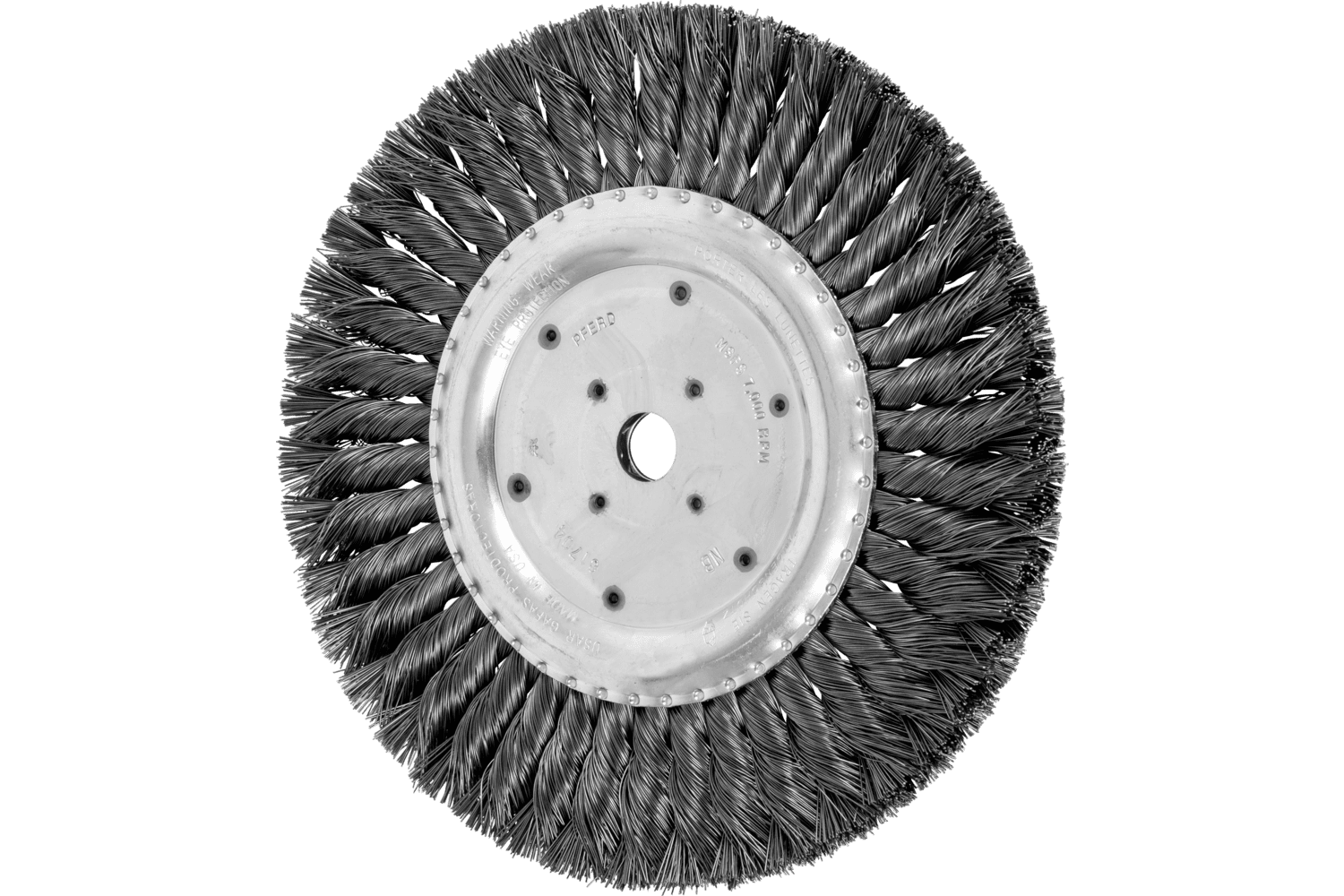 Standard Twist Knot Wire Wheel Brush, 8 Inch / Steel wire (ST)