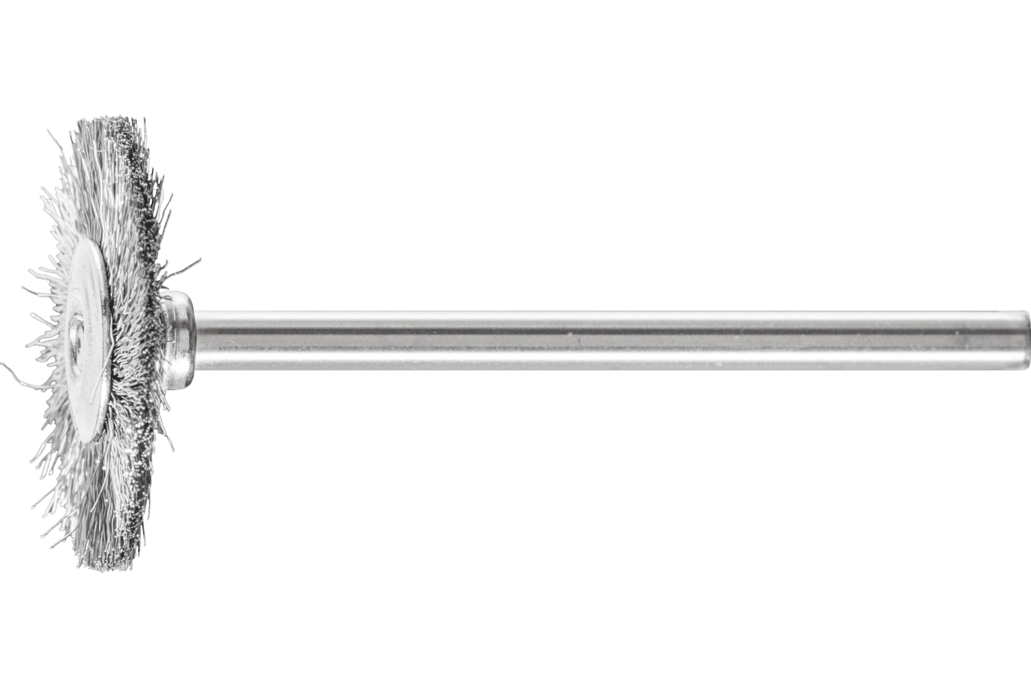 Mounted Wheel Brush, 1 Inch / Stainless steel wire (INOX)