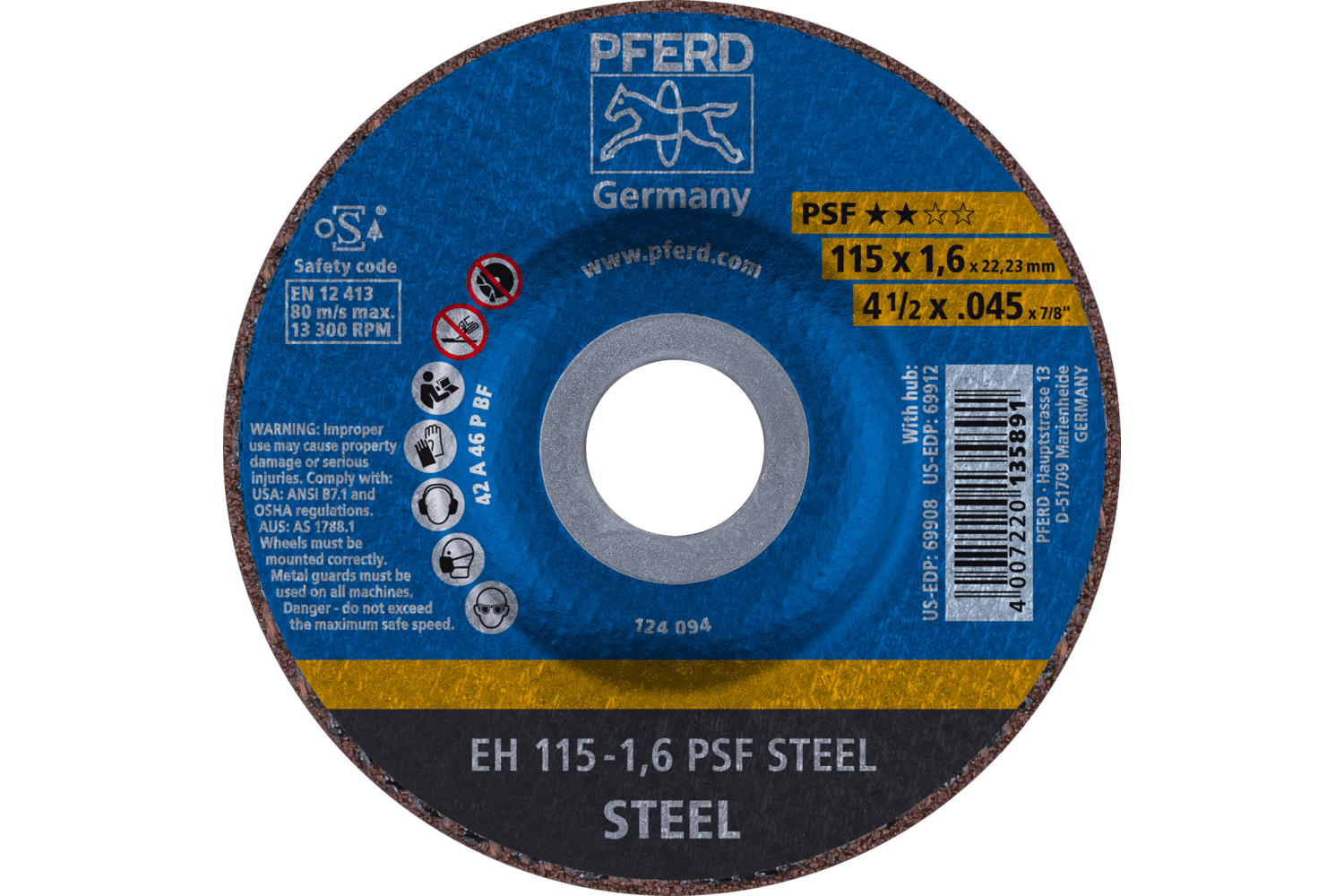 Cut-Off Wheel, PSF STEEL