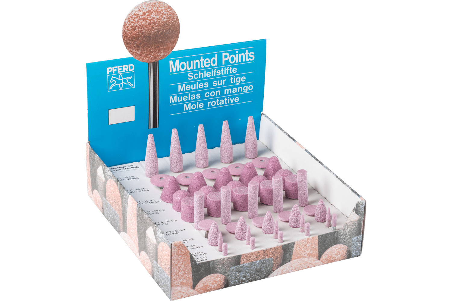 Mounted points set - STEEL EDGE