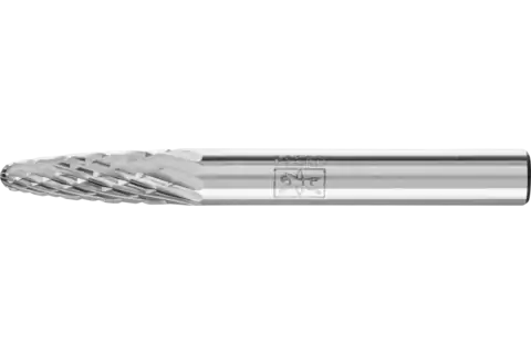 PFERD Carbide Bur SF-1 Tree Shape Diamond Cut 1/4" x 5/8" x 1/4" Shank