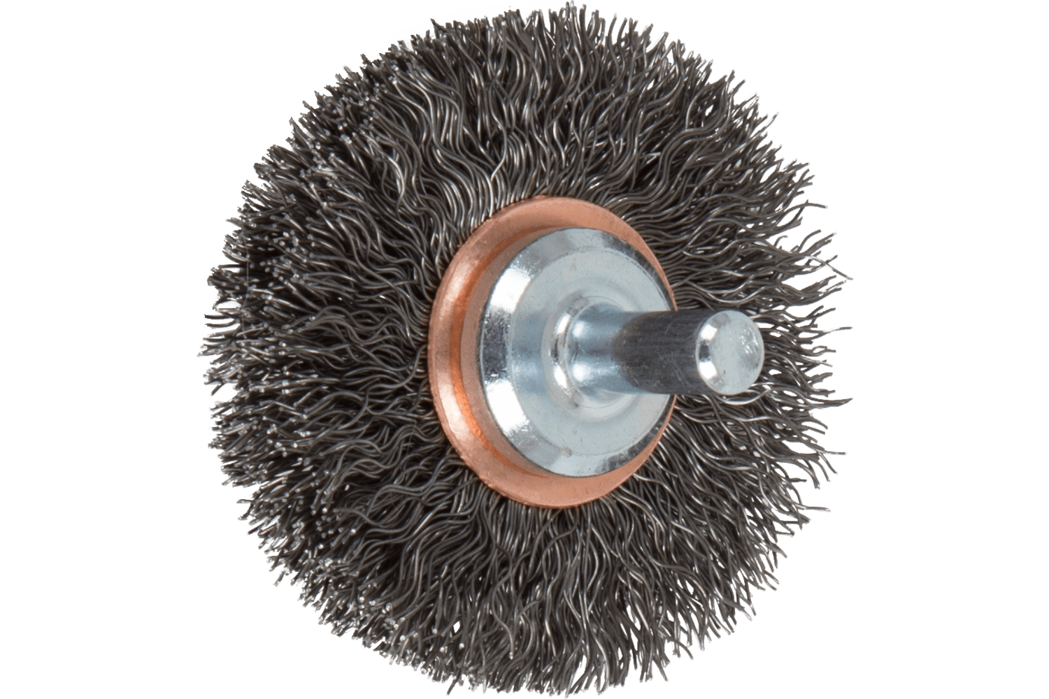Crimped Mounted Wheel Brush, 2 Inch / Steel wire (ST), 79182894