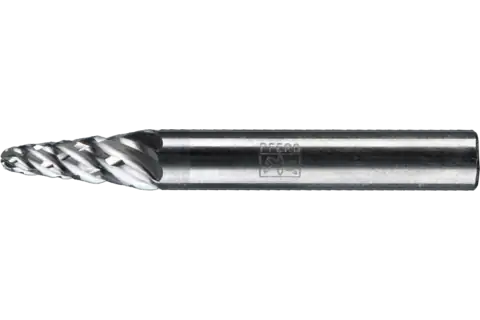 PFERD Carbide Bur SL-1 14° Taper STEEL Cut 1/4" x 5/8" x 1/4" Shank