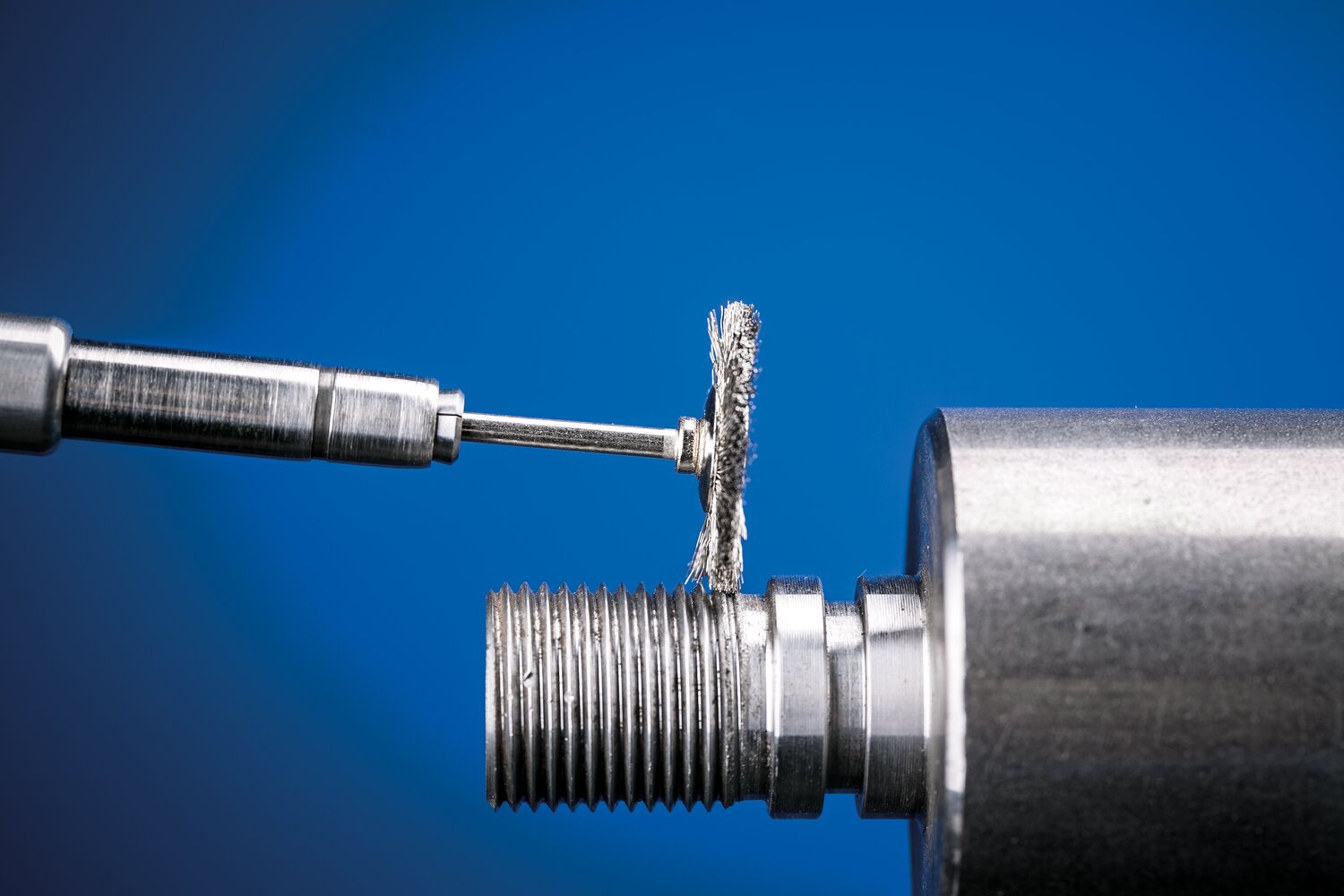 Mounted Wheel Brush, 1 Inch / Stainless steel wire (INOX)