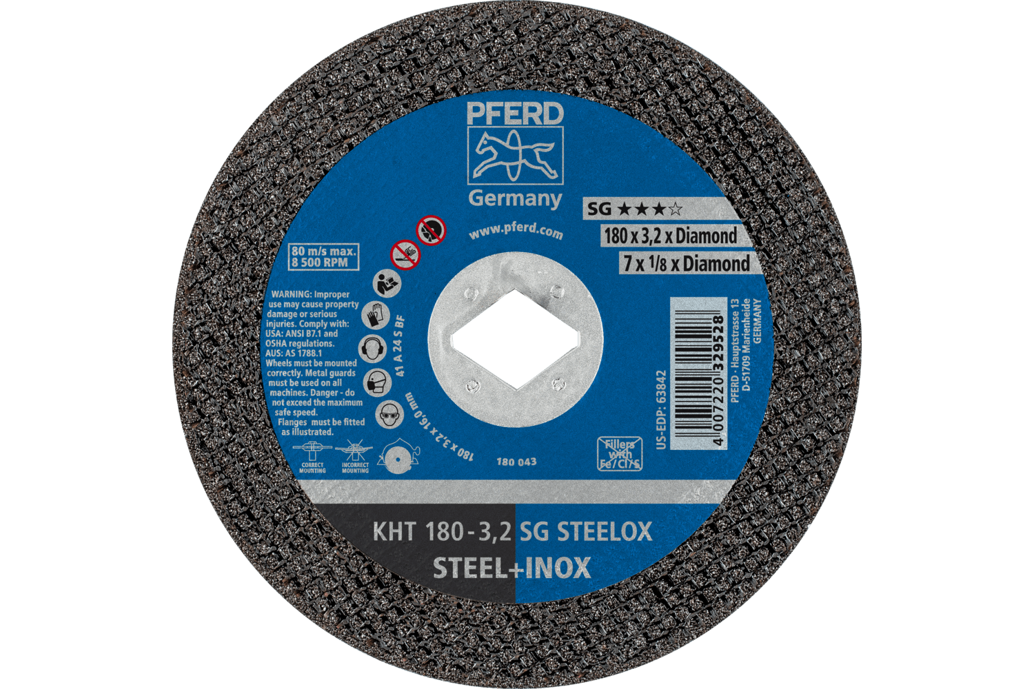 Cut-Off Wheel, Diamond Bore 5/8"-1/2