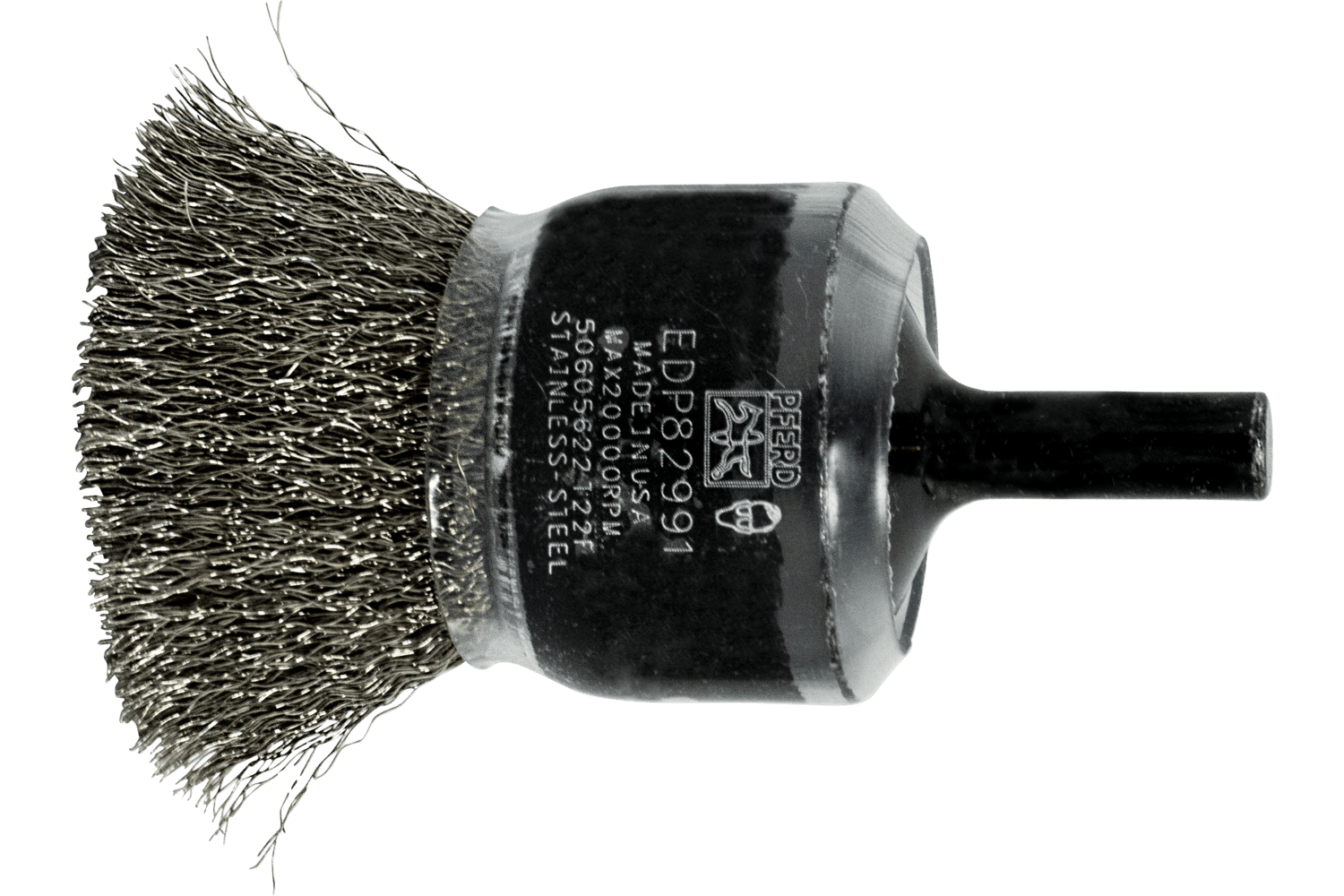 Crimped Wire Coated Cup End Brush, 1 Inch