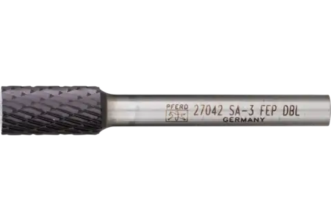 PFERD HICOAT® Carbide Bur SA-3 Cylindrical Uncut End DC 3/8" x 3/4" x 1/4" Shank