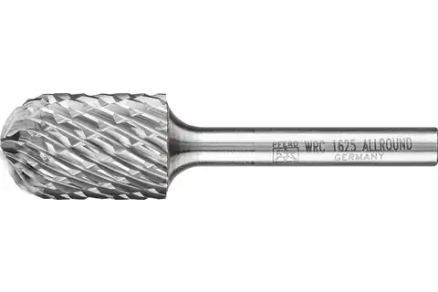 PFERD Carbide Bur SC-6 Cylindrical Radius End OMNI Double Cut 5/8" x 1" x 1/4" Shank