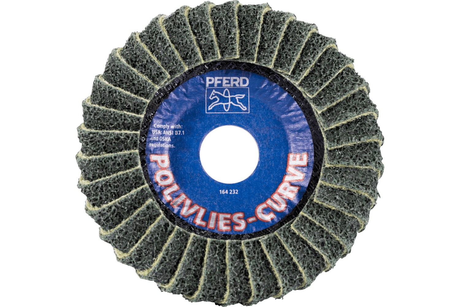 Flap Disc, 4 1/2" Dia, 240 Grit, fine